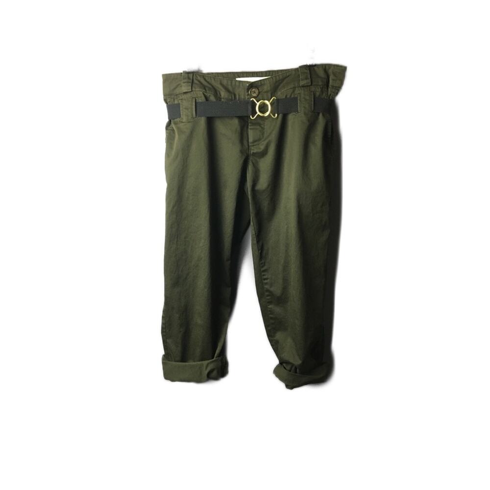 Anthro Daughters of Liberation Green Crop Pant 4